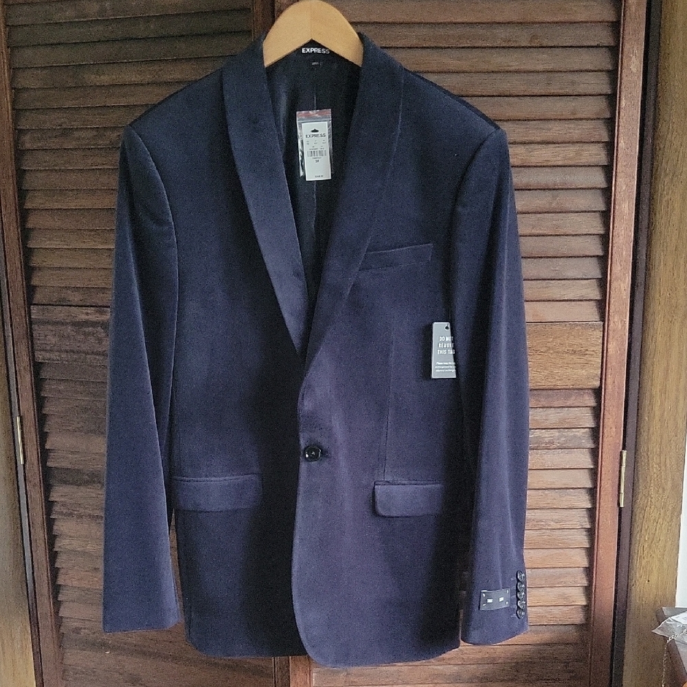 Express Men's Deep Blue Blazer